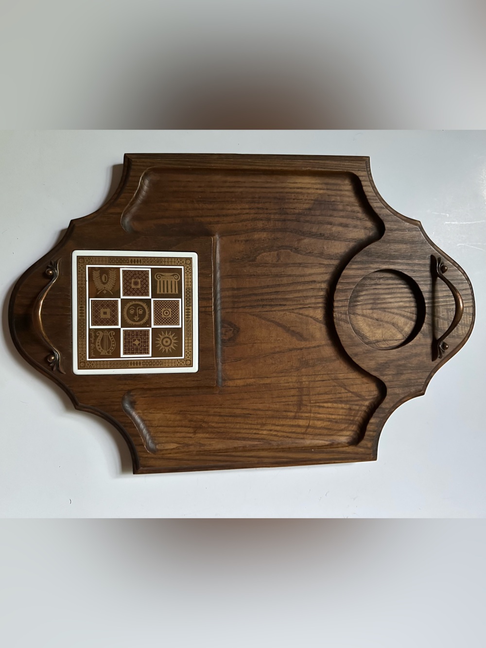 Vintage 70s Georges Briard Charcuterie Cheese Board MCM